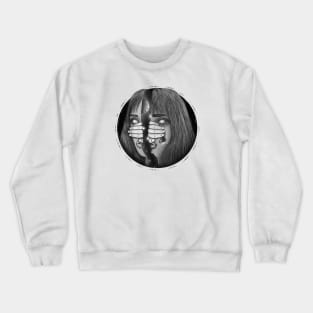 Woman Portrait, Consumed by thoughts Crewneck Sweatshirt